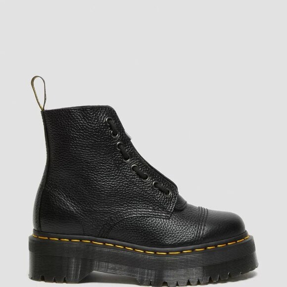 Dr. Martens Sinclair Women’s Leather Platform Boots High Black Size EU 42 - Picture 15 of 16